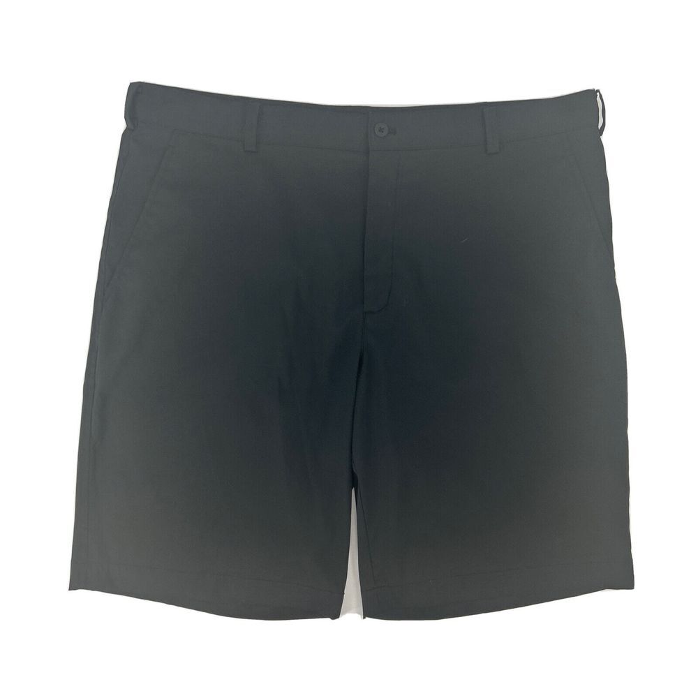 Nike Golf Shorts Mens 38 Black Flat Front Hybrid Chino Casual Dri-Fit 11" Inseam